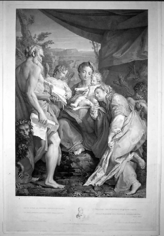 La Madonna di san Gerolamo - da Correggio, Pinacoteca Morcelli, Repossi, Chiari, Brescia